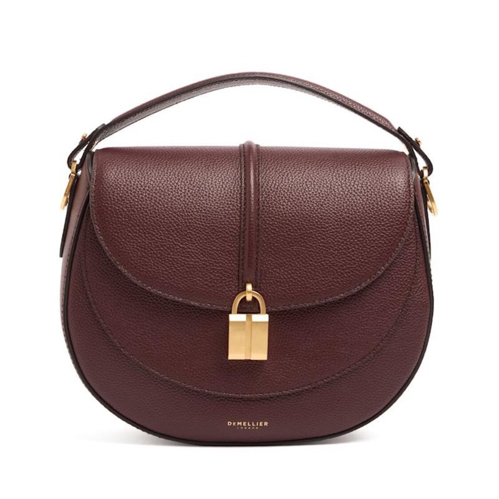 DeMellier Siena Leather Saddle Crossbody Bag - Picture 2 of 11